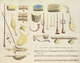 Indian Musical Instruments, plate 23 from 